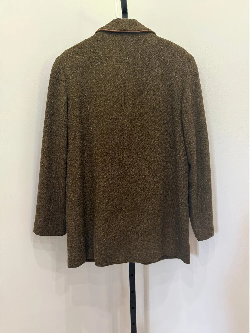 80s Wool Tweed Jacket Blazer Country Shop men's Green Wool Jacket Medium